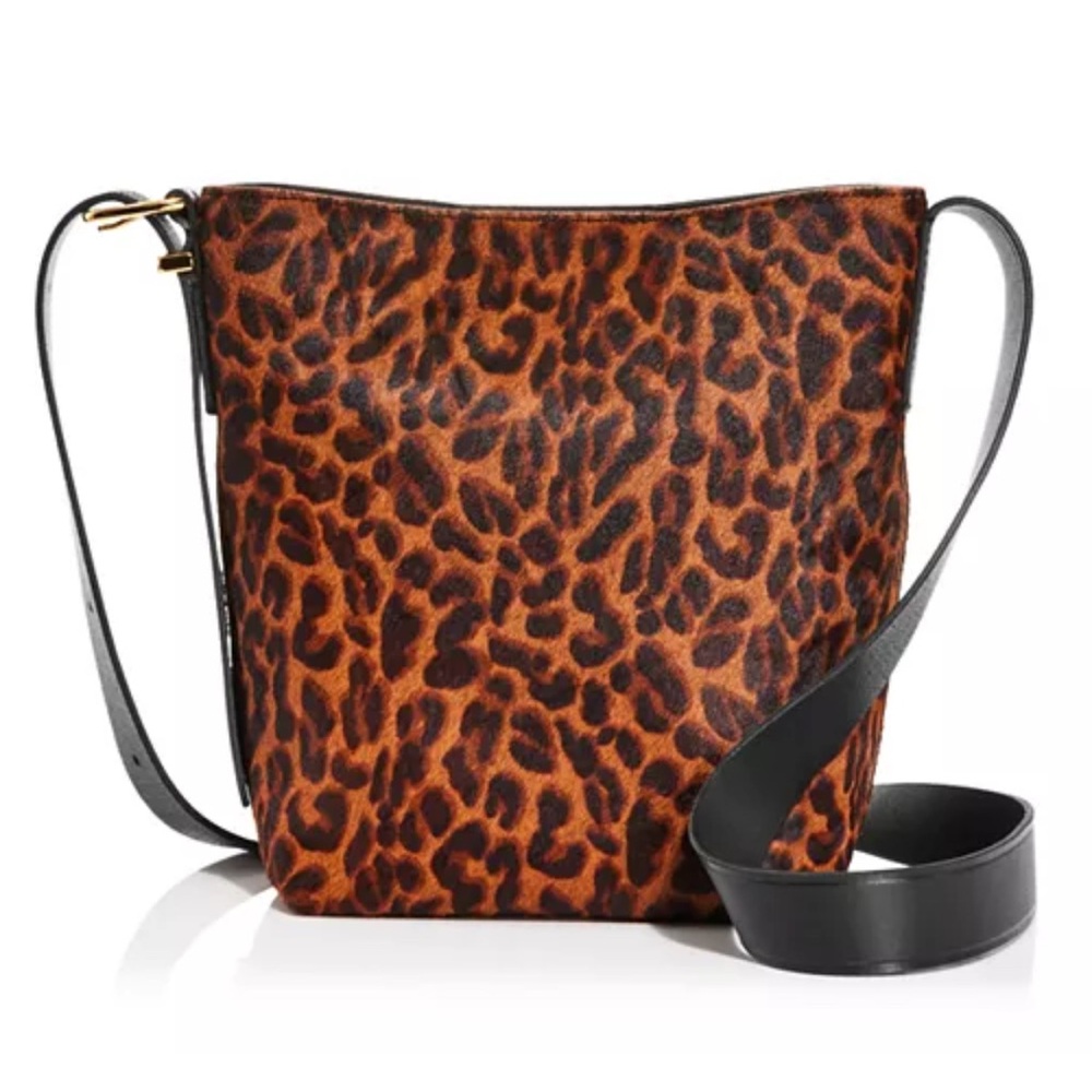 Madewell Leopard essentials calf hair tote